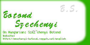 botond szechenyi business card